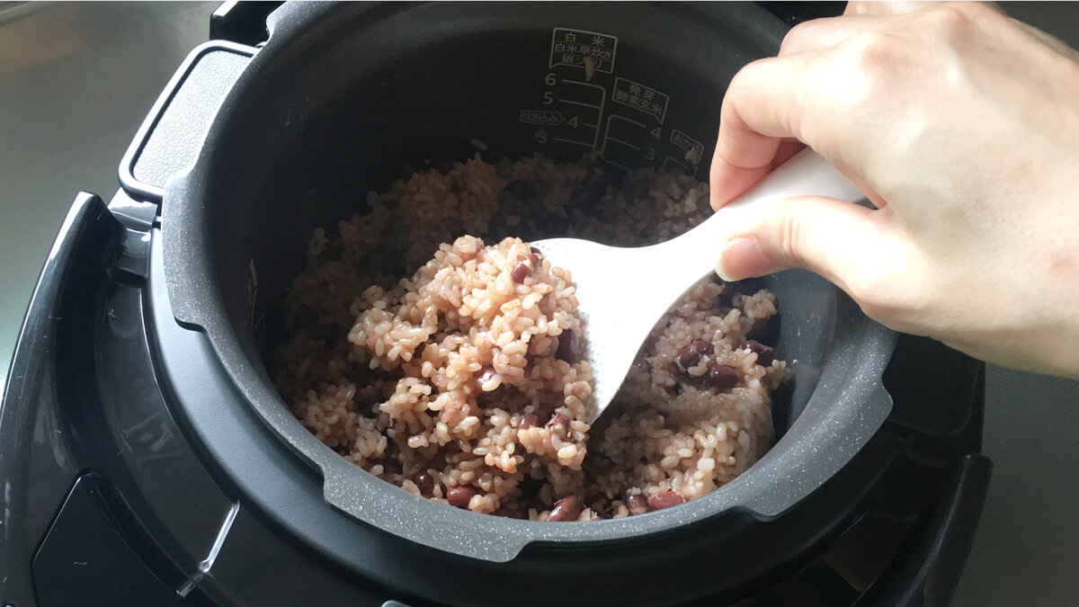 酵素玄米炊飯器でつくっている、酵素玄米