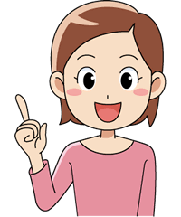ポイントを説明する女性