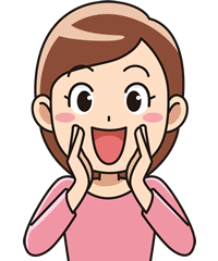 大きめの声を出している女性